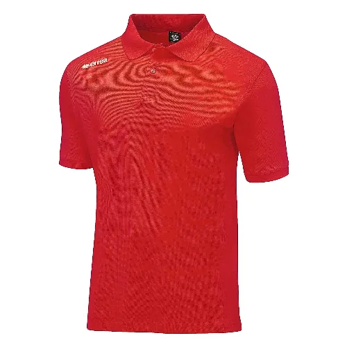 Polo Errea Team Colour 2012 Jr Krótki Rękaw Czerwony Dzieci