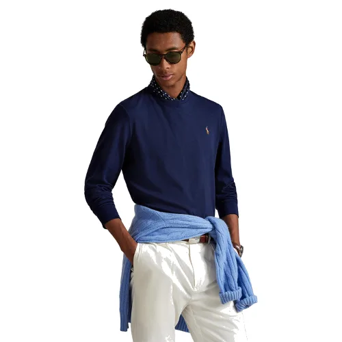 Polo Ralph Lauren Longsleeve 710760121 Granatowy Slim Fit