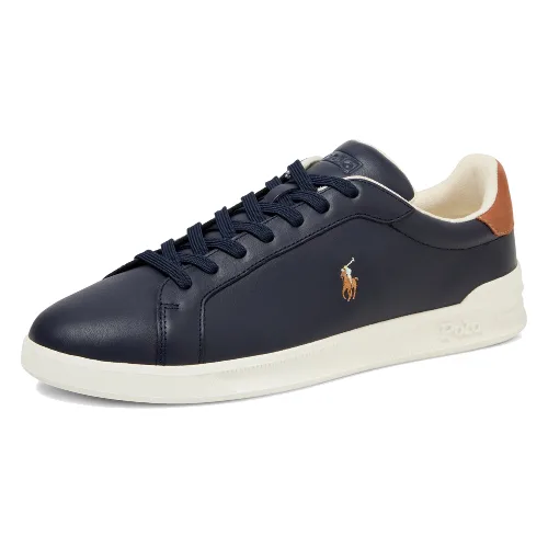 Polo Ralph Lauren skórzane buty sportowe Mężczyźni skóra niebieski