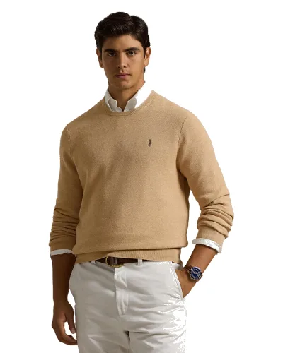 Polo Ralph Lauren Sweter 710918163502 Beżowy Regular Fit