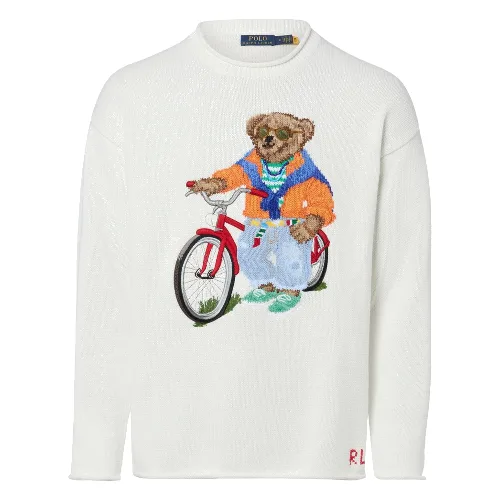 Polo Ralph Lauren sweter z dzianiny Mężczyźni Bawełna (100%) biały