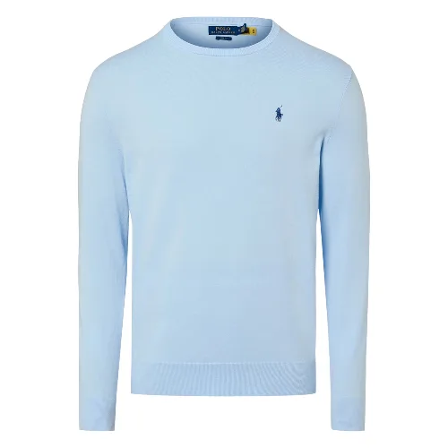Polo Ralph Lauren sweter z dzianiny Mężczyźni Bawełna niebieski, XXL