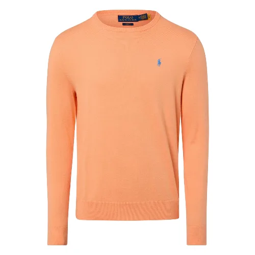 Polo Ralph Lauren sweter z dzianiny Mężczyźni Bawełna pomarańczowy
