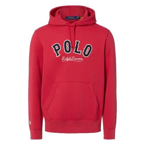 Polo Ralph Lauren sweter z kapturem Mężczyźni Bawełna czerwony, M
