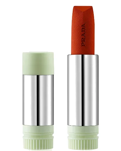 Prada Hyper Matte Rouge Lipstick Refill 3.8g (Various Shades) - O77 - Arancio