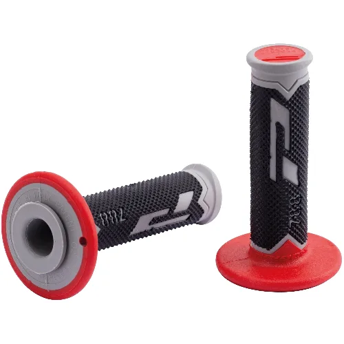 PROGRIP 788 Mod.18 Zamknięte Chwyty 115mm Ø22/25mm Szary/Czarny/Czerwony