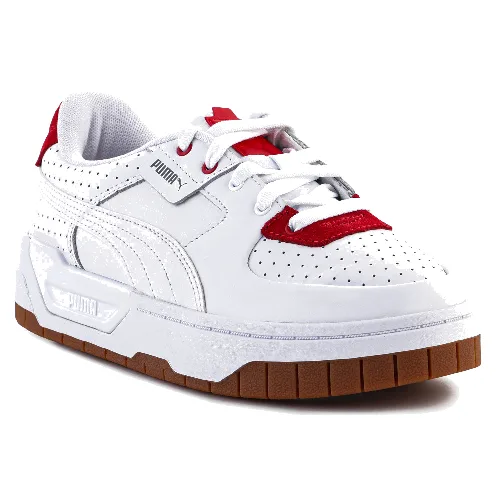 Puma Cali Dream Heritage White / Gum / High Risk Red 384010-01