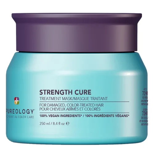 Pureology Strength Cure Hair Treatment Mask - Intense Repair Hair Mask for Damaged or Color-Treated Hair 250ml