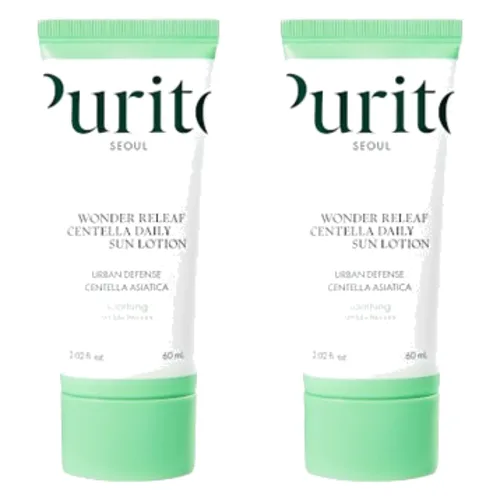 Purito SEOUL - Wonder Releaf Centella Daily Sun Lotion SPF50+ PA++++ - 60ml (2szt.) Set