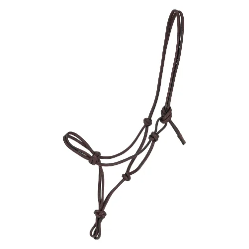 QHP Touwhalster Liberta Leer - Zwart (Cob)