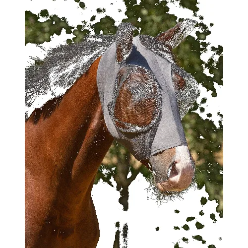 QHP Vliegenkap Super bug - Grijs (Pony)