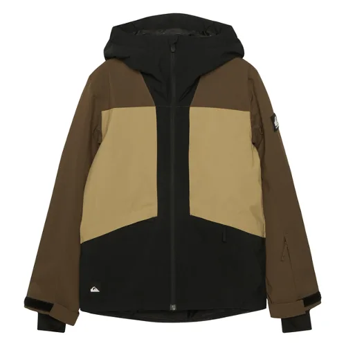 Quiksilver Kurtka narciarska Ambition EQBTJ03213 Brązowy Regular Fit