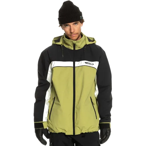 Quiksilver Kurtka narciarska Live Wire Snjt EQYTJ03408 Zielony Regular Fit