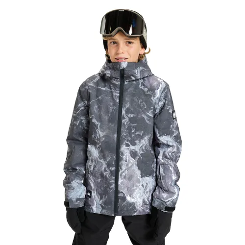 Quiksilver Kurtka snowboardowa Mission Printed EQBTJ03223 Szary Regular Fit