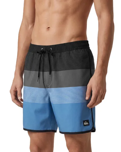 Quiksilver Szorty kąpielowe Stretch Scallop Volley 16 EQYJV04218 Niebieski Regular Fit