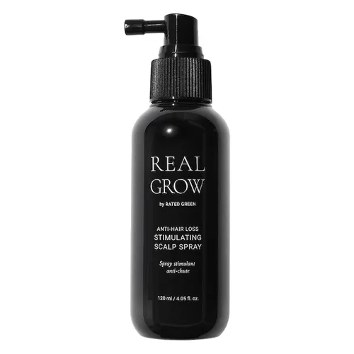 Rated Green REAL GROW Stymulujący spray przeciw wypadaniu włosów Oczyszczanie skóry głowy 120 ml