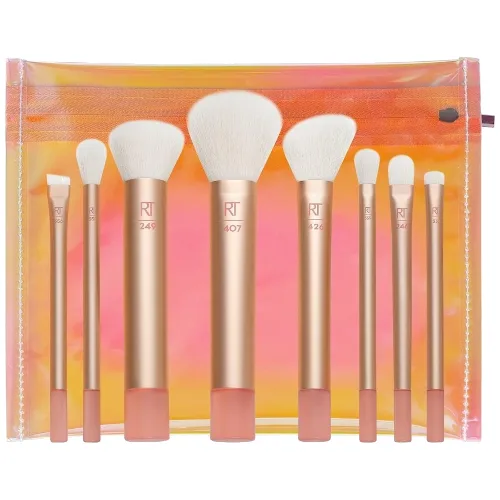 Real Techniques The Wanderer Travel Brush Kit Zestawy pędzli do makijażu 1 ct 1 szt.