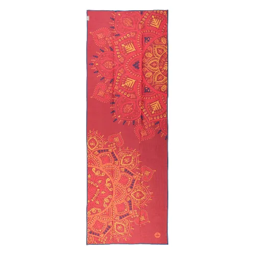 Ręcznik do jogi GRIP Mandala Red 183 x 61 cm