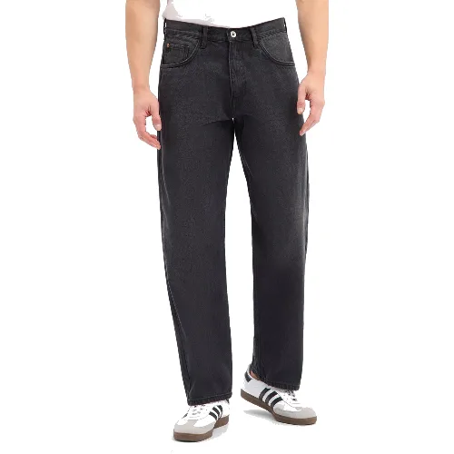 Redefined Rebel jeansy o luźnym kroju - RRBrooklyn Mężczyźni Bawełna (100%) czarny