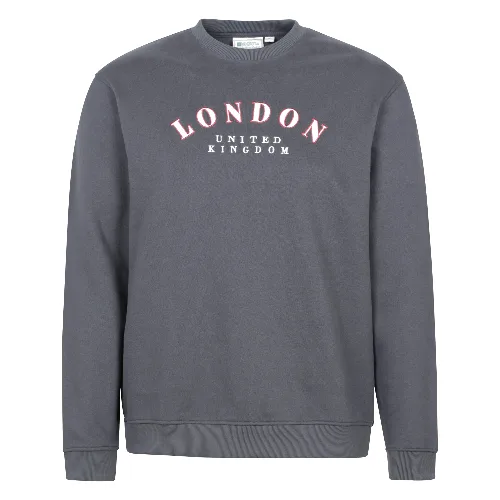 Regionalna męska bluza z nadrukiem London - Grey