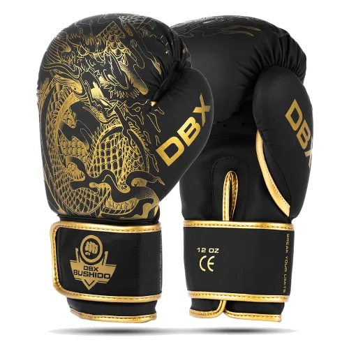Rękawice bokserskie sparingowe BDX BUSHIDO "Gold Dragon"