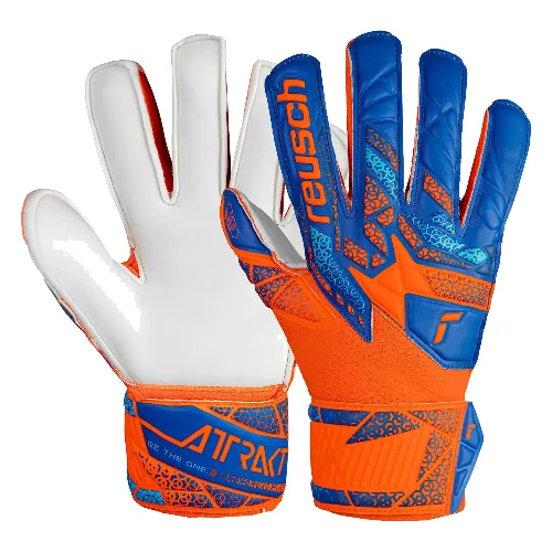 Rękawice bramkarskie dziecięce REUSCH Attrakt Solid Finger Support Junior