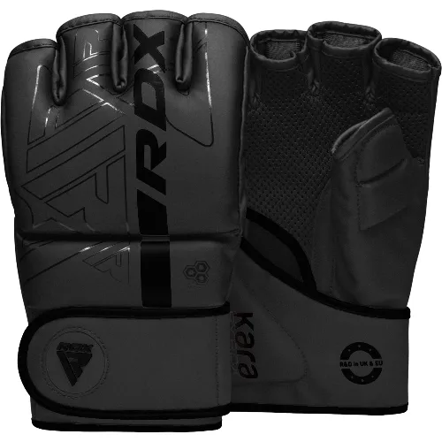 Rękawice grapplingowe F6 Kara MMA - Czarny - Rozmiar S