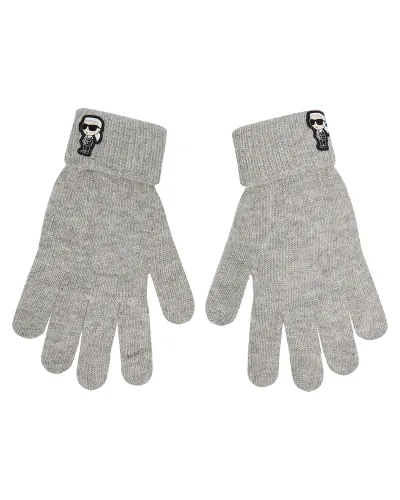 Rękawiczki KARL LAGERFELD 236W3608 Szary