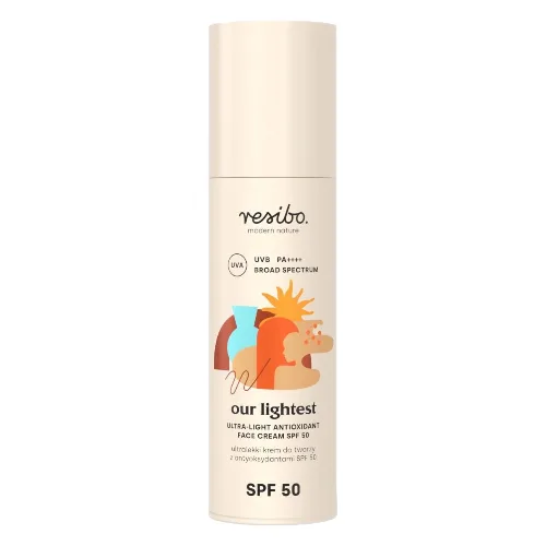 Resibo Our Lightest Ultralekki krem do twarzy z antyoksydantami SPF 50