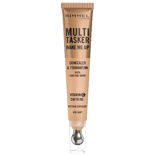 Rimmel Multi-Tasker Wake Me Up Foundation and Concealer podkład pod makijaż i korektor 20 ml (różne odcienie) - 030 Light