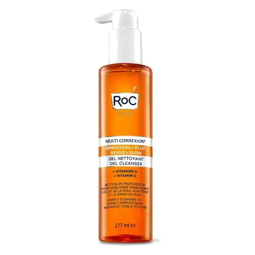 RoC Multi Correxion Revive + Glow Gel Cream Cleanser Żele do mycia twarzy 177 ml