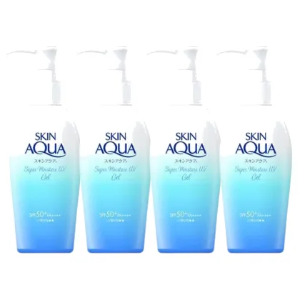 Rohto Mentholatum Skin Aqua Sunscreen Super Moisture Gel Pump (4szt.) Set