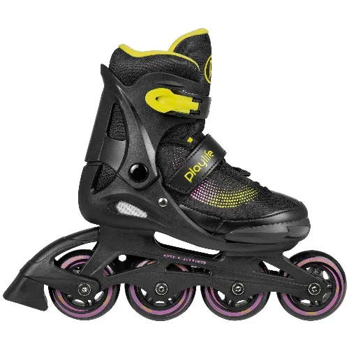 Rolki freeskate dla dzieci Playlife Joker Yellow Glow