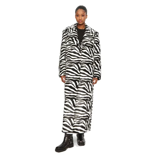 ROTATE Futro 1140202729 Czarny Regular Fit