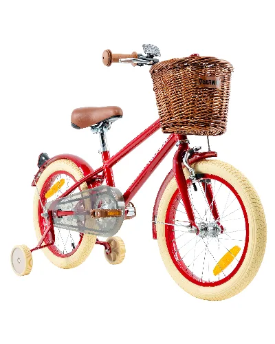 Rower dziecięcy 16" VINTAGE GERMINA kółka boczne, koszyk