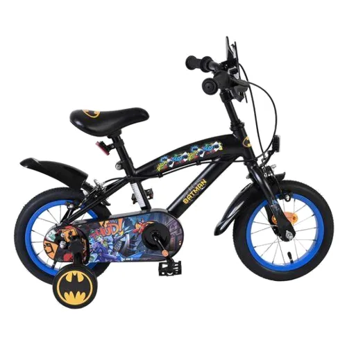 Rower dziecięcy Batman 12 cali dla chłopca, czarny