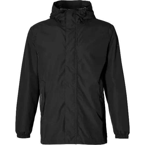 Rowerowa kurtka przeciwdeszczowa Hoga unisex, kruczoczarna