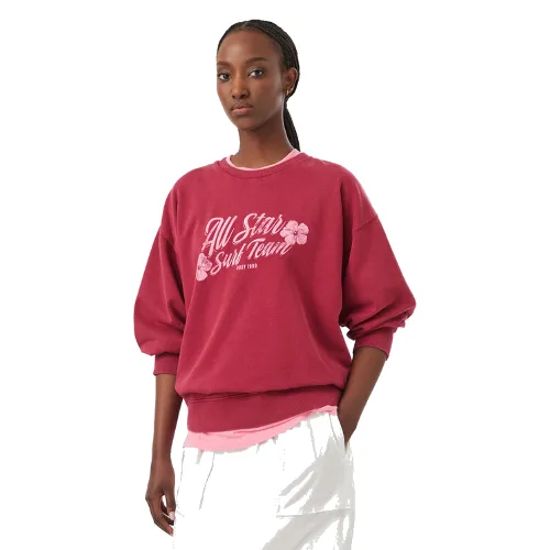 Roxy Bluza Lineup ERJFT05112 Bordowy Regular Fit