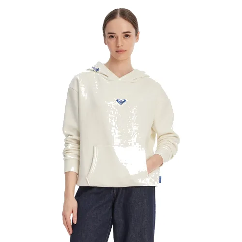 Roxy Bluza W126-RXLSS-1017-02X Écru Regular Fit