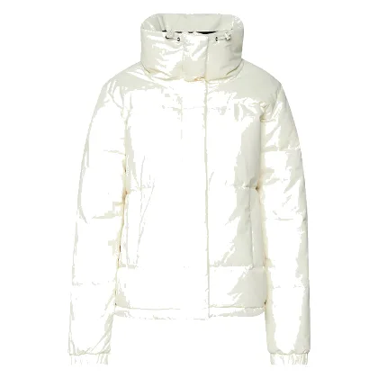 Roxy Kurtka puchowa Winter Rebel Jk Otlr ERJJK03556 Écru Regular Fit