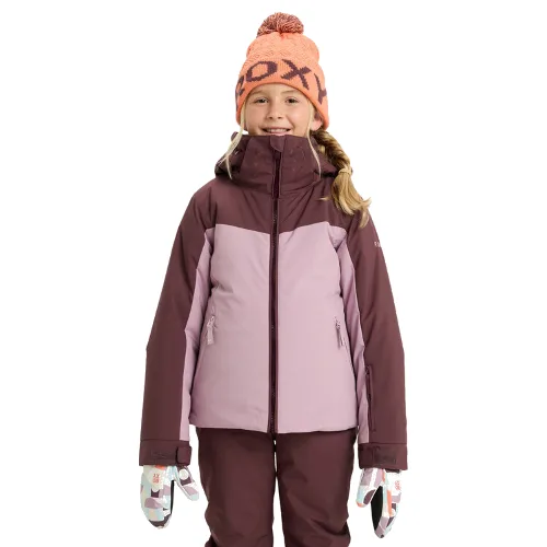 Roxy Kurtka snowboardowa Free Jet Block ERGTJ03197 Różowy Slim Fit