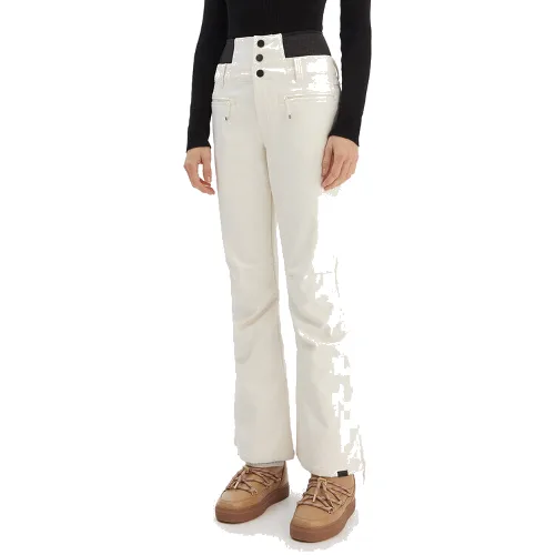 Roxy Spodnie snowboardowe Rising High ERJTP03295 Biały Skinny Fit