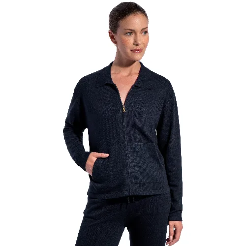 Rozpinana bluza damska granatowa