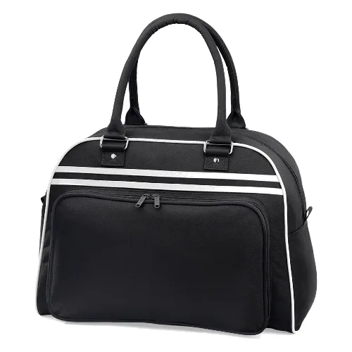 Sac Bowling Rétro - Black / White - One Size