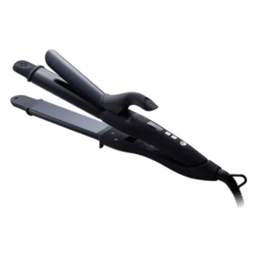 SALONIA - 2Way Straightening & Curling Hair Iron 32mm SL-002 (100-240V) - 1szt. - Black