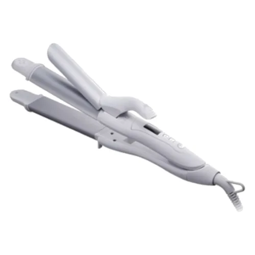SALONIA - 2Way Straightening & Curling Hair Iron 32mm SL-002 (100-240V) - 1szt. - White