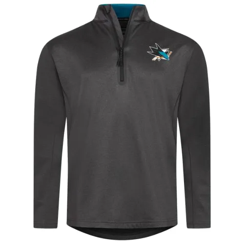 San Jose Sharks NHL Fanatics Mężczyźni Zamek 1/4 Bluza NL63999B2GEHJ5