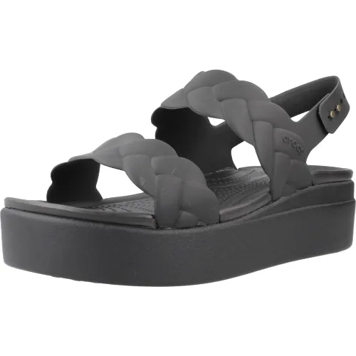 Sandały CROCS BROOKLYN WOVEN UPPER LW Czarny