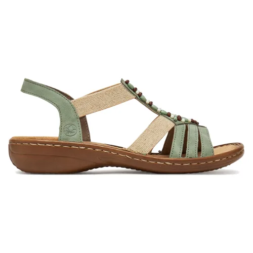 Sandały Rieker 60851-52 Zielony