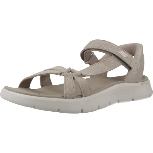 Sandały SKECHERS SLIP-INS GO WALK FLEX Brązowy